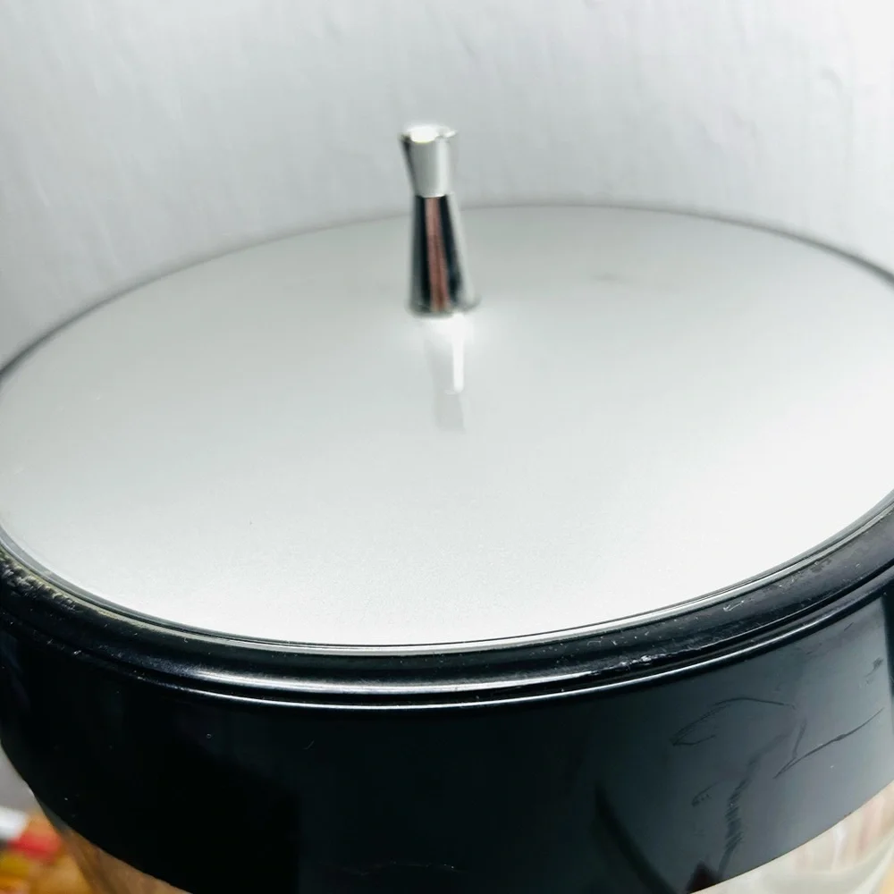 Vtg West Bend Thermo Serve Ice Bucket Atomic MCM Barware